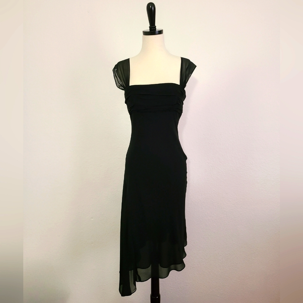 BCBGMAXAZRIA silk little black dress